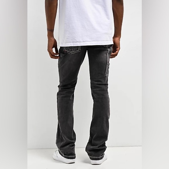 Zumiez Ninth Hall Black Denim Stacked Flare Jeans - Picture 4 of 9